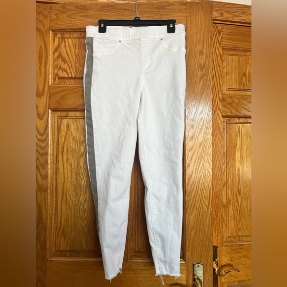 Spanx by Sara Blakely - Side Stripe Distressed Skinny Jeans - Picture 6 of 9